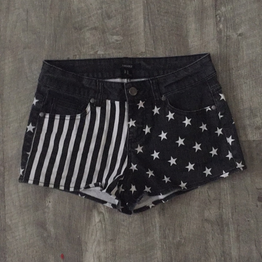 F21 Stars and Stripes Shorts